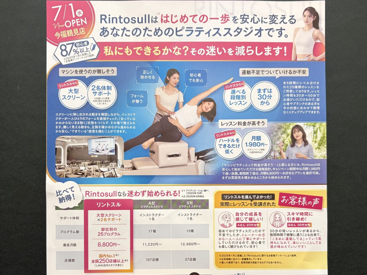 スタジオの内容